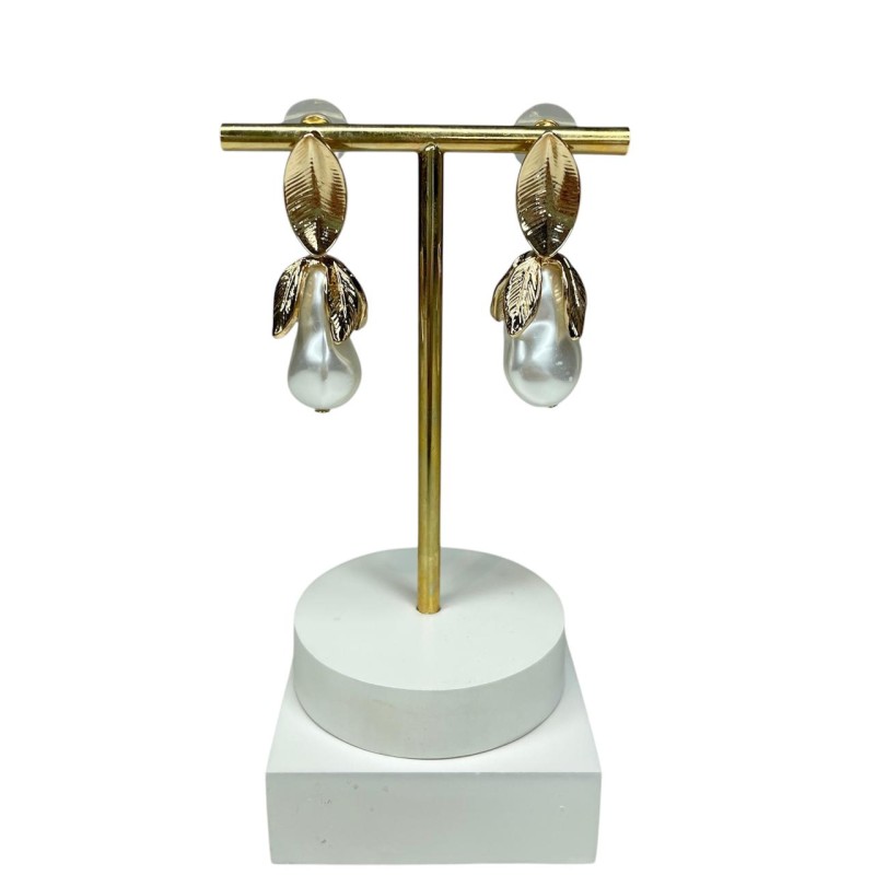 Aro Colgante Flor Perla 981-2