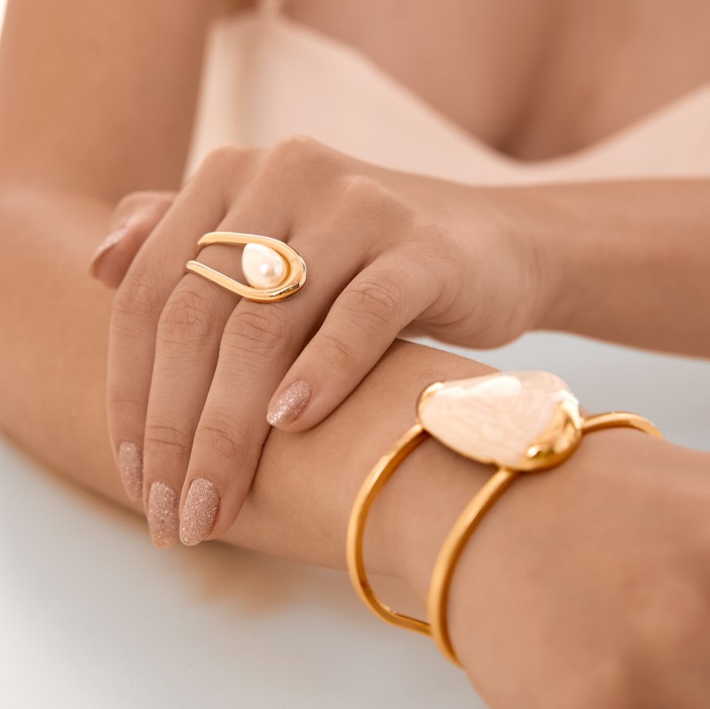 Anillo Detalle Perla